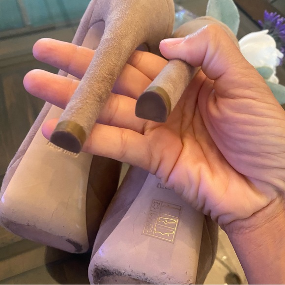 Miu Miu Tan Suede Heels - Picture 9 of 16